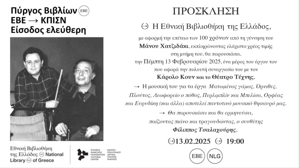 Μάνος Χατζιδάκις και Κάρολος Κουν
